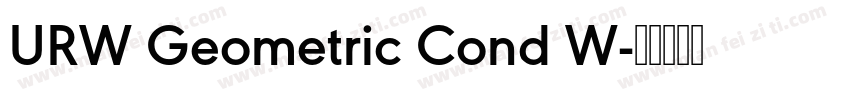 URW Geometric Cond W字体转换